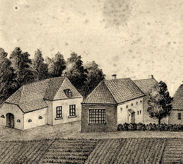 Gedeelte van een litho van J.E. Dieperink, ongeveer 1880